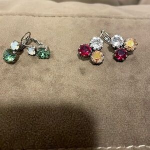 Rhinestone earrings